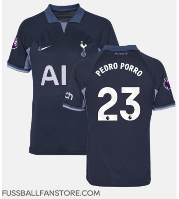 Tottenham Hotspur Pedro Porro #23 Replik Auswärtstrikot 2023-24 Kurzarm